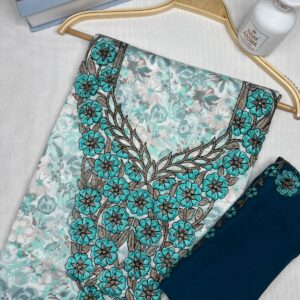 Floral Embroidered Lawn Suit